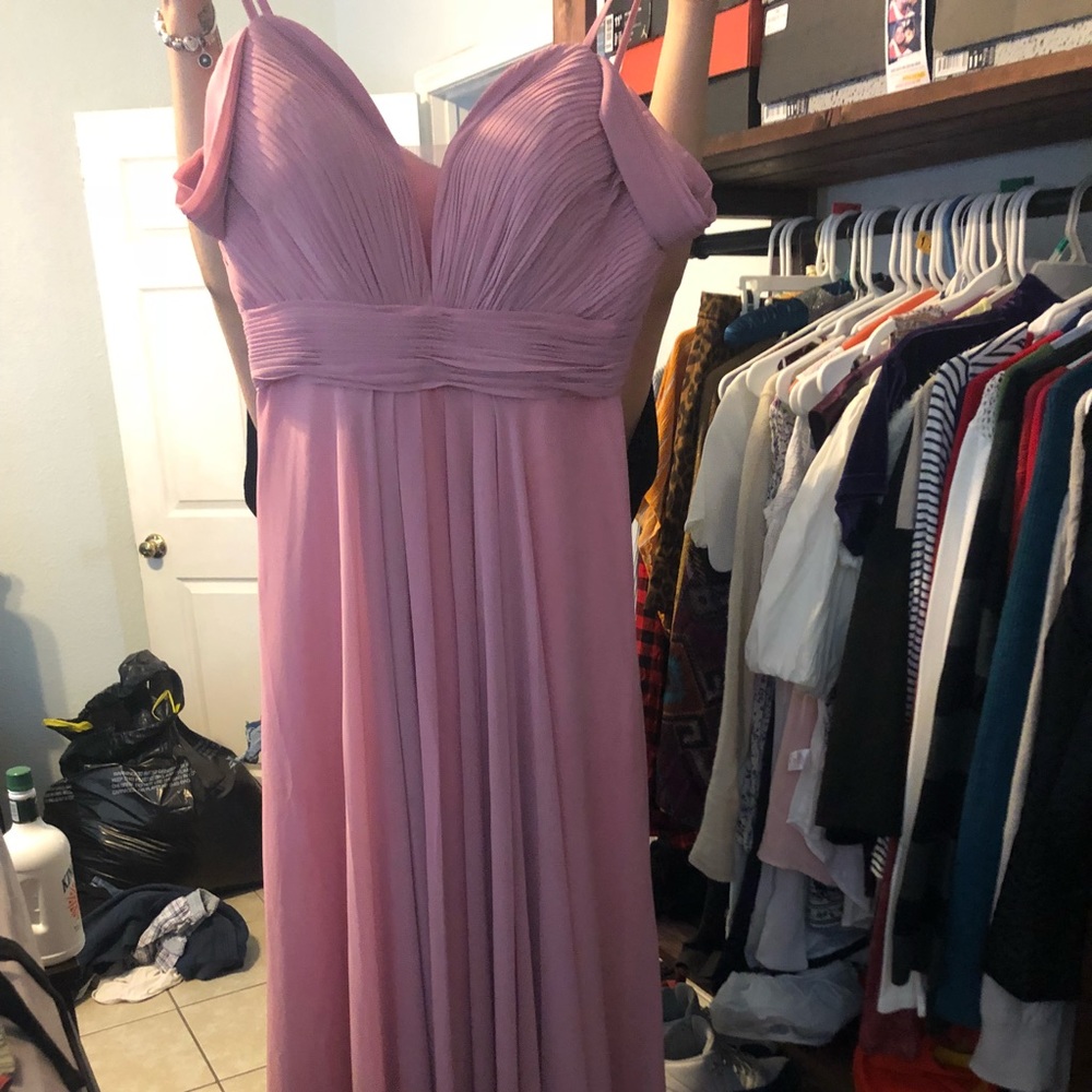 Long formal dress.